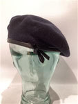 Army Style Military Hobson Dark Blue Beret size 7 57cm Leather Type Headband