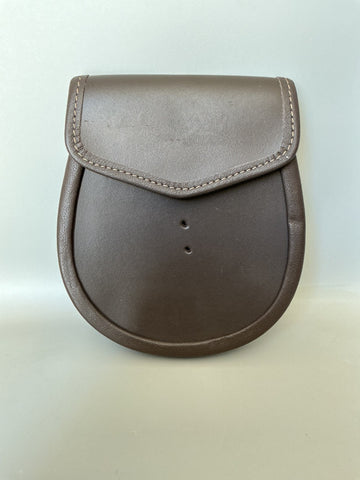 Royal Regiment of Scotland Brown Leather Sporran Purse (Y92)
