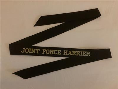 Royal Navy Issue Joint Force Harrier Cap Tally Ribbon 50" - New