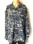 US Navy Issue Blue Digital Pattern Shirt - Medium Long (80)
