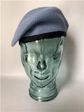 Military Light Blue Beret size 7 Fabric Headband (B) NEW