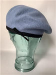 Military Light Blue Beret size 7 Fabric Headband (B) NEW