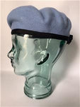 Military Light Blue Beret size 7 Fabric Headband (B) NEW