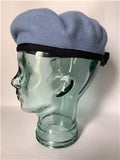 Military Light Blue Beret size 7 Fabric Headband (B) NEW